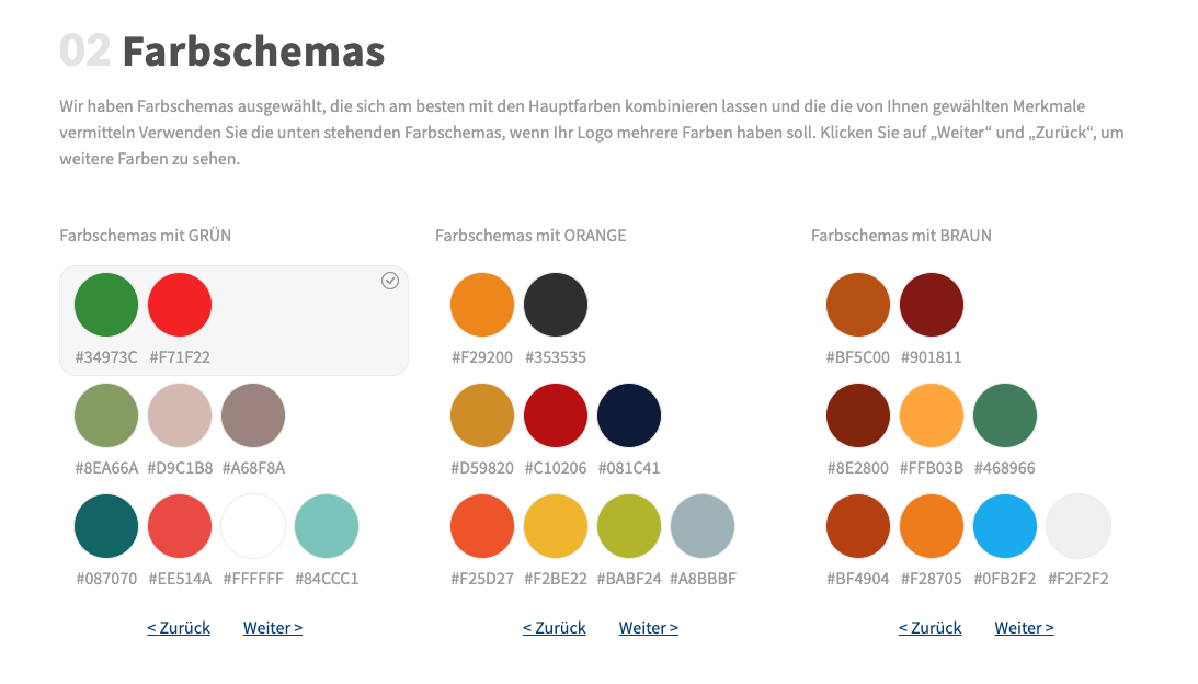 Zweiter Schritt mit Logomak
